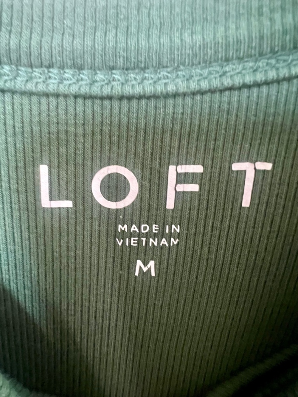Loft Ribbed High Neck Tank. - Picture 2 of 4